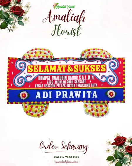 Papan Bunga Ucapan Selamat Rukti Sedyo